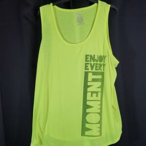 Neon  Yellow workout tank top